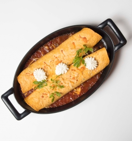 Enčilados su vištiena ir grill daržovėmis